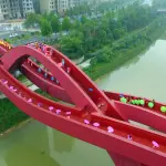 Cina: creato il ponte annodato Lucky Knot Bridge